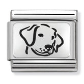 Nomination Composable Classic Link 330109/06 Dog in 925 Silver